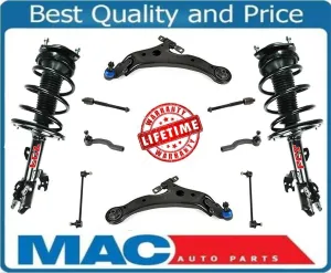 07-11 For Toyota Camry 4 CYL FR Quick Strut Assembly Lower Arms Tie Rods Links