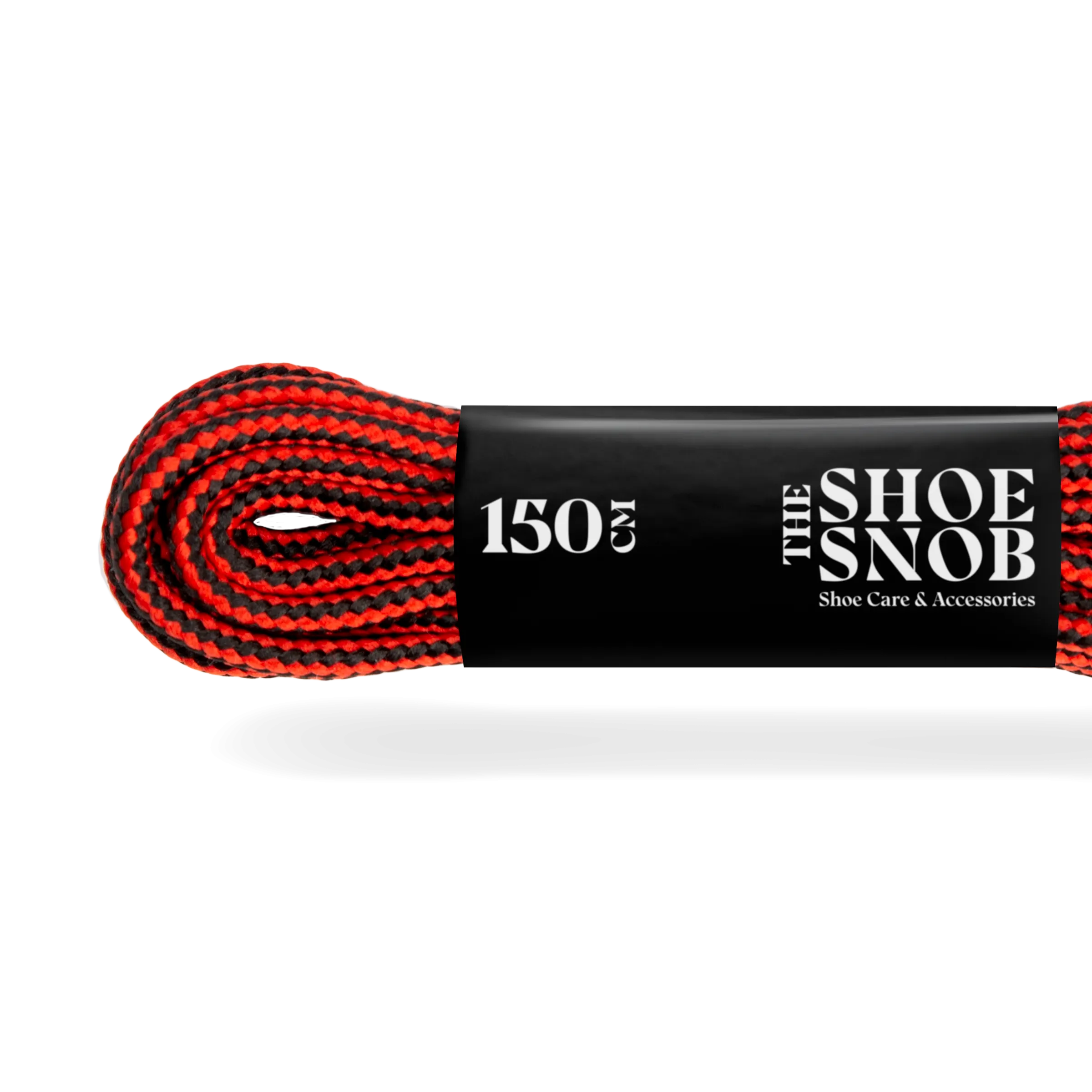 150cm Round Boot Laces - Red/Black