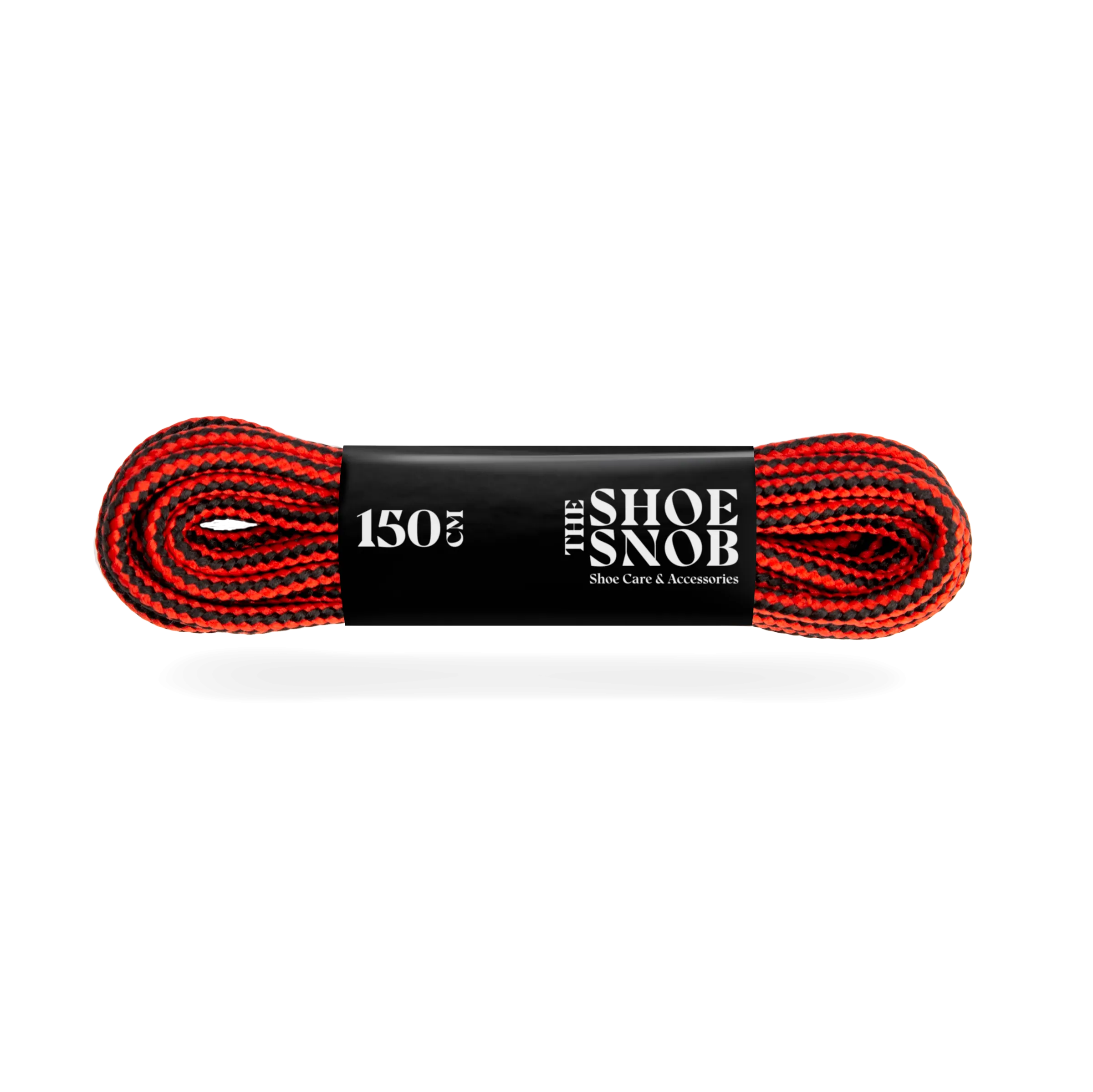 150cm Round Boot Laces - Red/Black