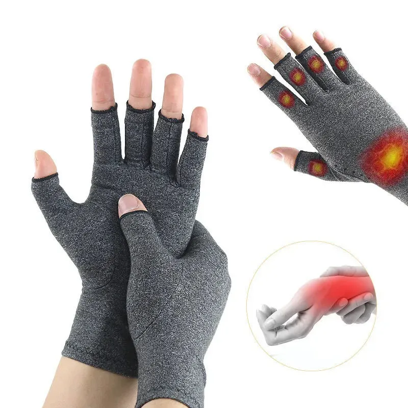 2-Pairs: Rheumatoid Arthritis Magnetic Compression Gloves