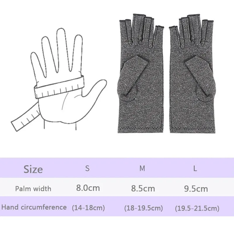 2-Pairs: Rheumatoid Arthritis Magnetic Compression Gloves