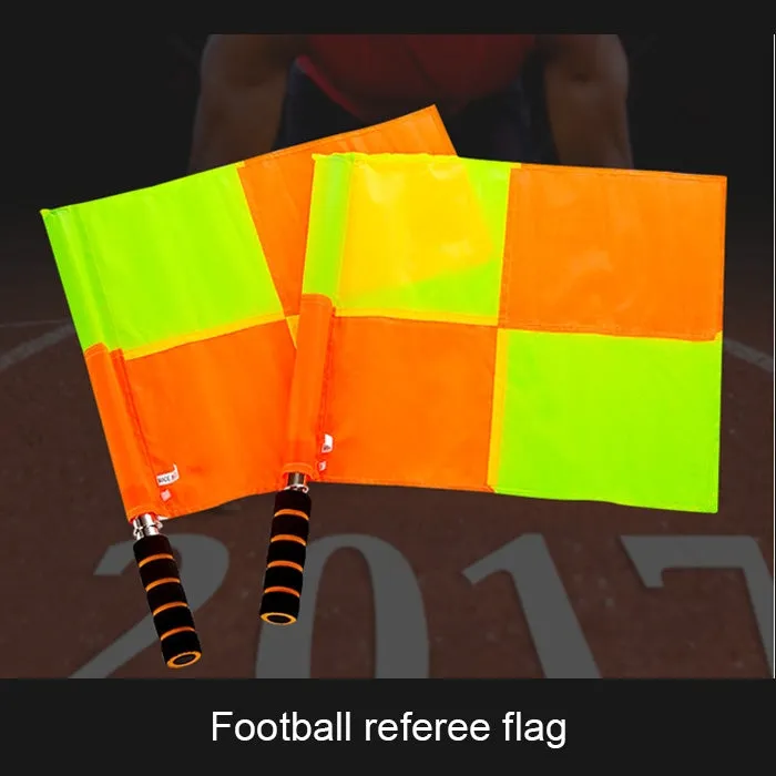 2 PCS Large Square Football Training Banners Flag Football Referee Patrol Flag