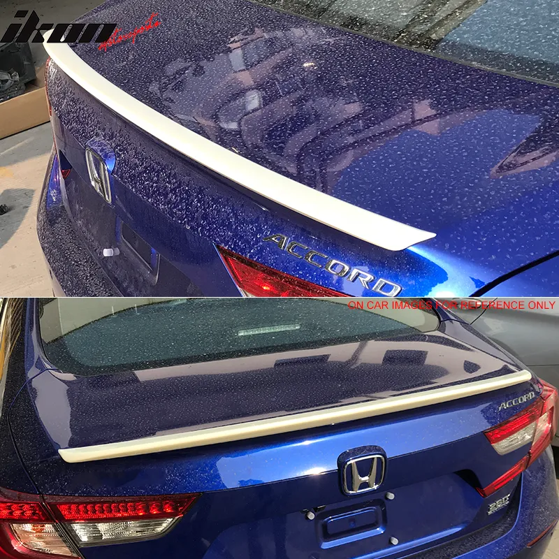 2018-2022 Honda Accord Carbon Fiber Print 4Dr Rear Trunk Spoiler ABS