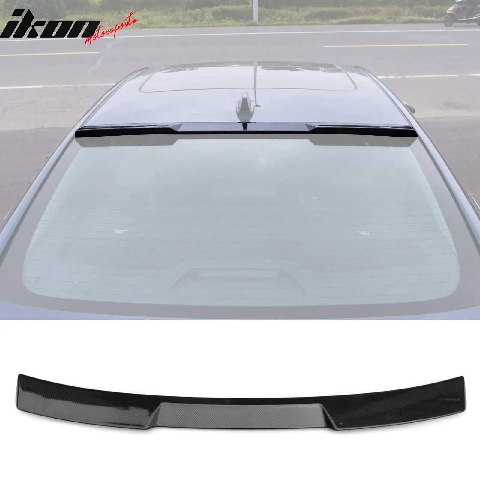 2023-2025 Honda Accord 11th Roof Spoiler Black Window Visor ABS