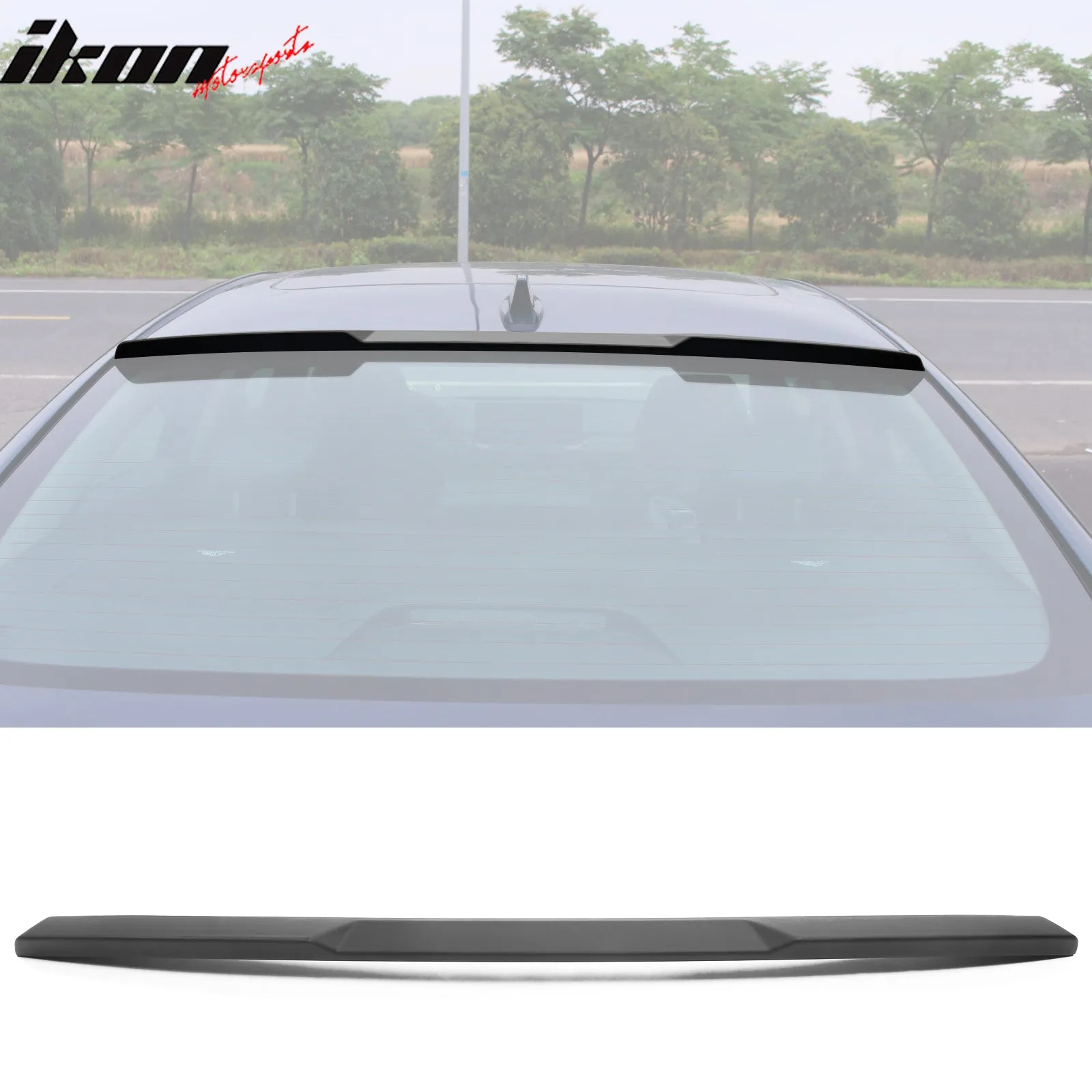 2023-2025 Honda Accord 11th Roof Spoiler Black Window Visor ABS