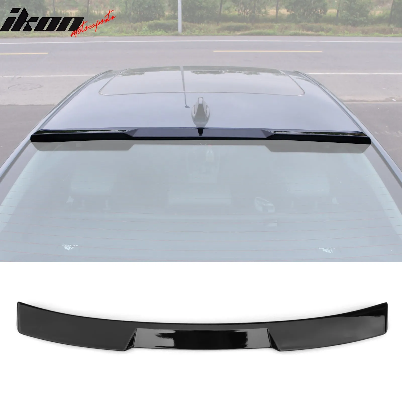 2023-2025 Honda Accord 11th Roof Spoiler Black Window Visor ABS