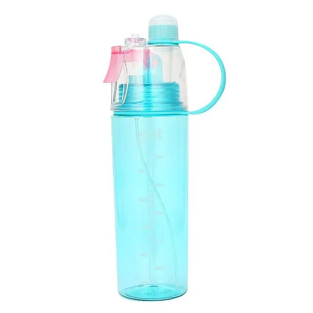 600ml Sports Spray Water Bottle Leak-Proof