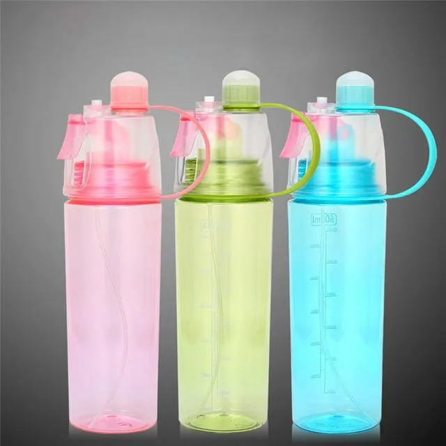 600ml Sports Spray Water Bottle Leak-Proof