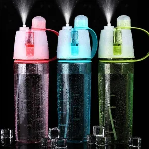 600ml Sports Spray Water Bottle Leak-Proof