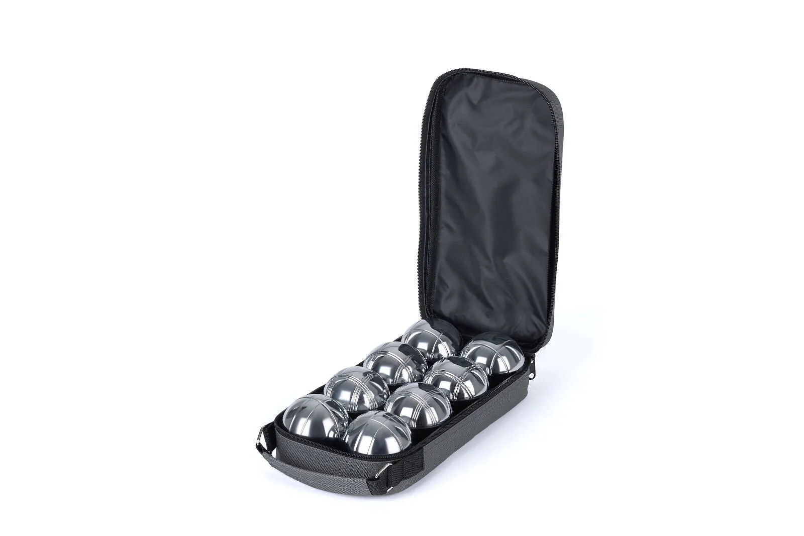 8 FRENCH BALL STAINLESS STEEL BOULES SET PETANQUE OUTDOOR CARRY CASE GARDEN GAME