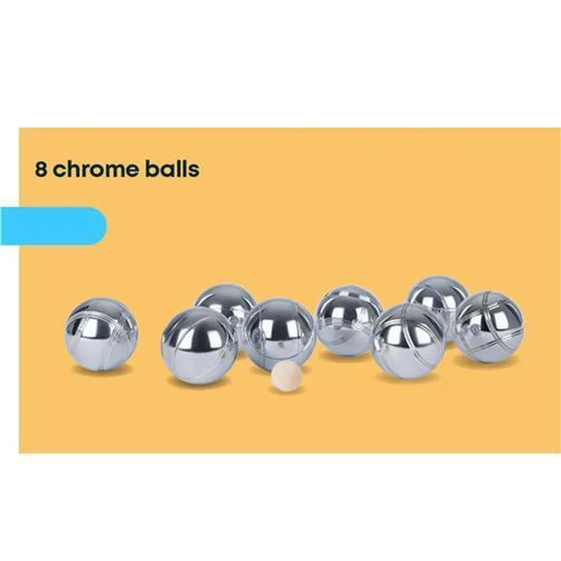 8 FRENCH BALL STAINLESS STEEL BOULES SET PETANQUE OUTDOOR CARRY CASE GARDEN GAME