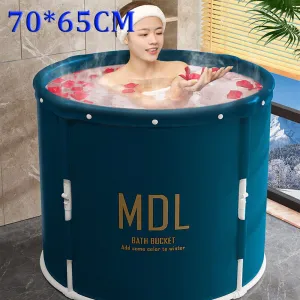 80x65CM Foldable Thicken Thermal Portable Bathtub