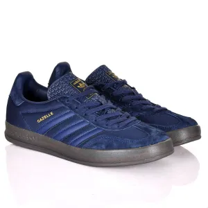 AD Gazelle 3 Stripes Side Designed Sneakers- Navy Blue