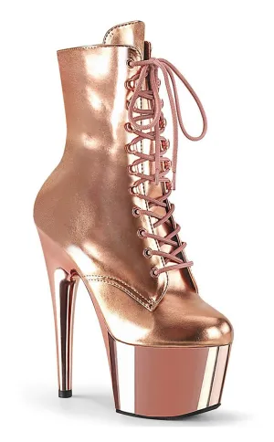 ADORE-1020 Rose Gold Metallic Ankle Boots