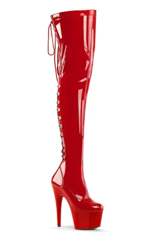 ADORE-3063 Red Patent Thigh High Boots