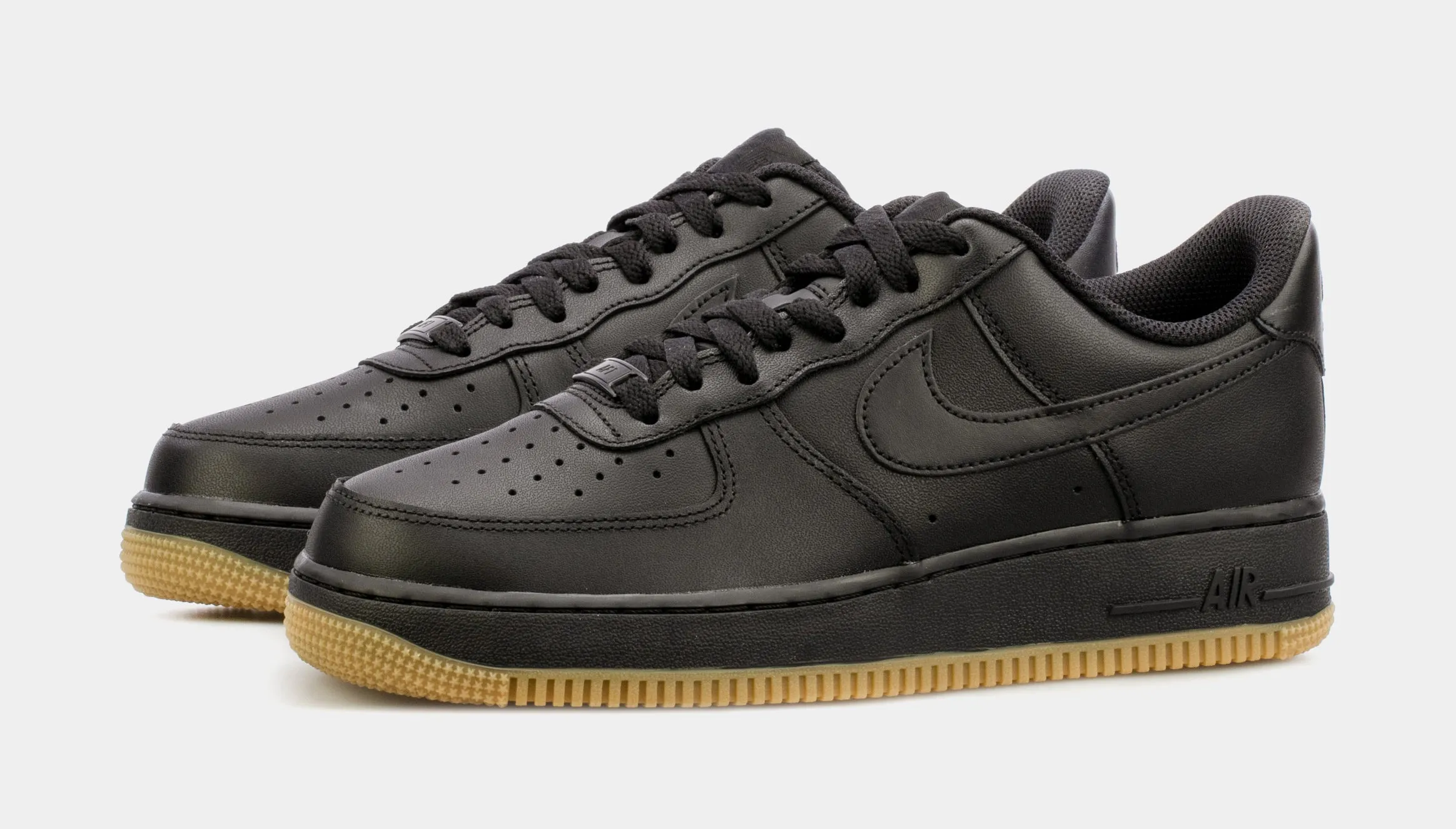 Air Force 1 Gum Mens Basketball Shoes (Black)