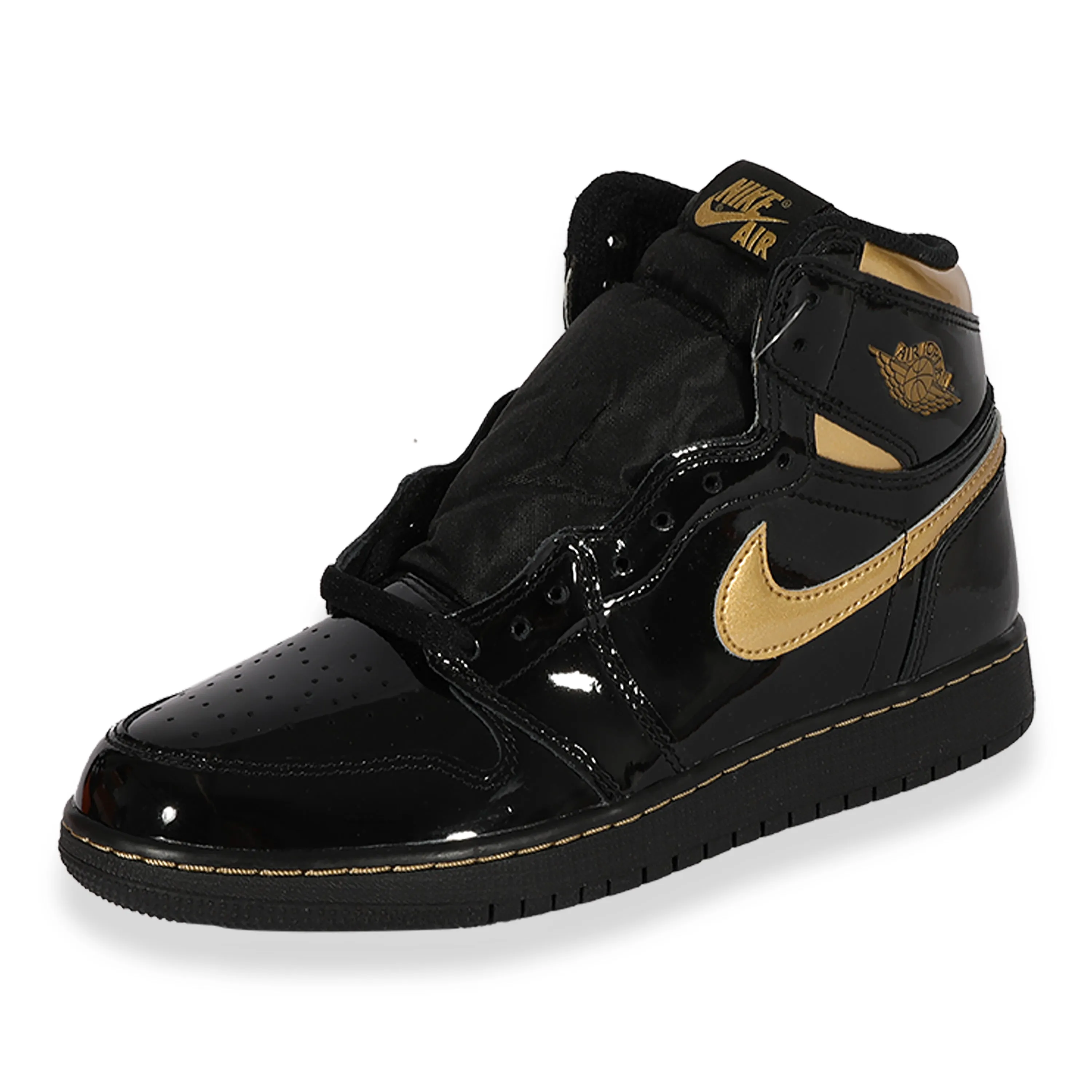 Air Jordan 1 Retro High OG GS Black Metallic Gold