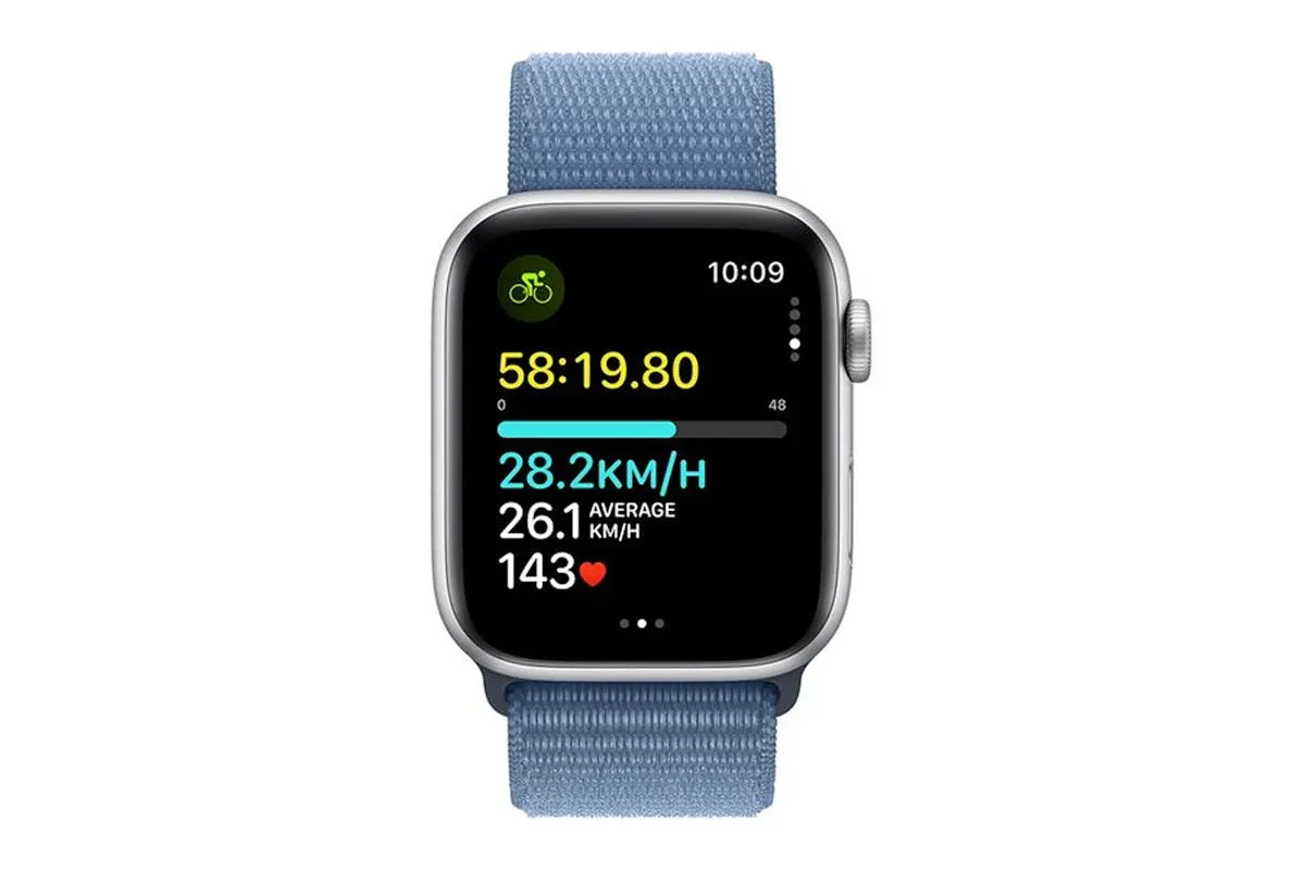 Apple Watch SE GPS | 40mm | Silver Aluminium Case with with Winter Blue Sport Loop - S/L