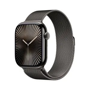 Apple Watch Series 10 GPS   Cellular 42mm Slate Titanium Case with Slate Milanese Loop