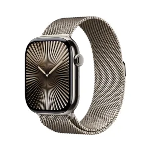 Apple Watch Series 10 GPS   Cellular 46mm Natural Titanium Case with Natural Milanese Loop - M/L