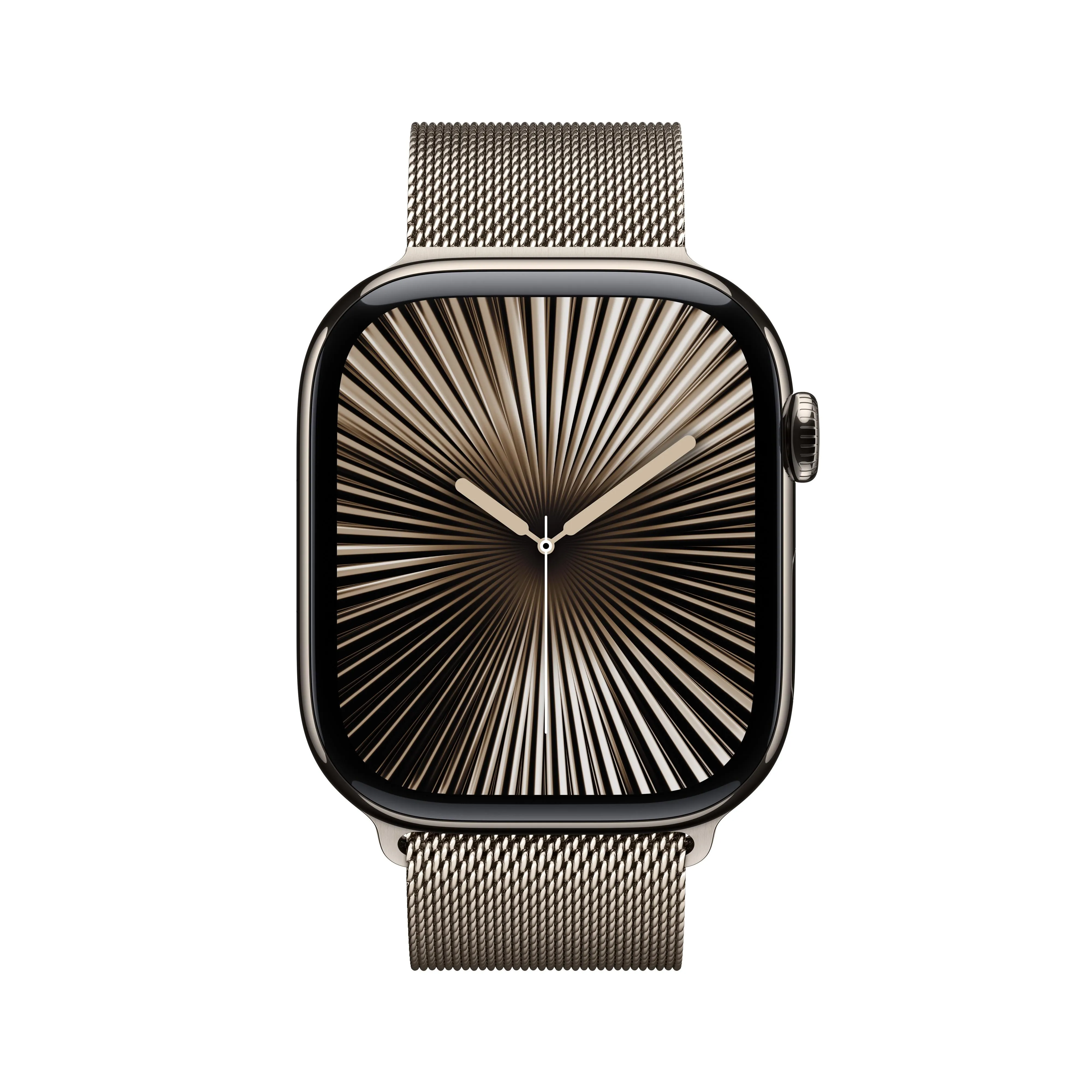 Apple Watch Series 10 GPS   Cellular 46mm Natural Titanium Case with Natural Milanese Loop - M/L