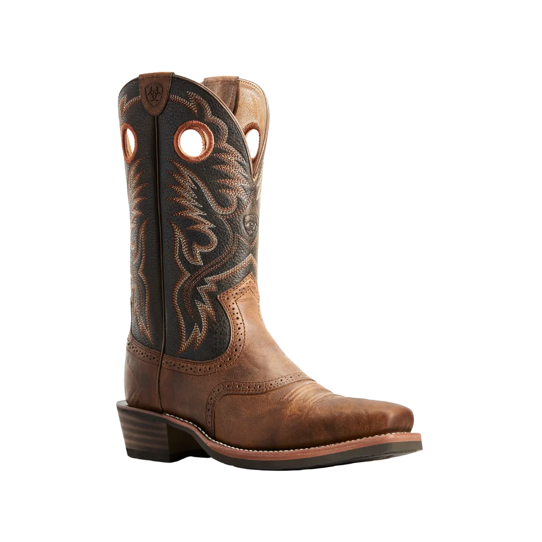 Ariat Men's Heritage Roughstock Cowboy Brown Boots