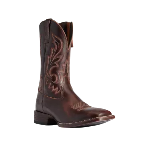 Ariat Men's Sim Zipper Ultra Cowboy Hand Stained Red Brown Boots