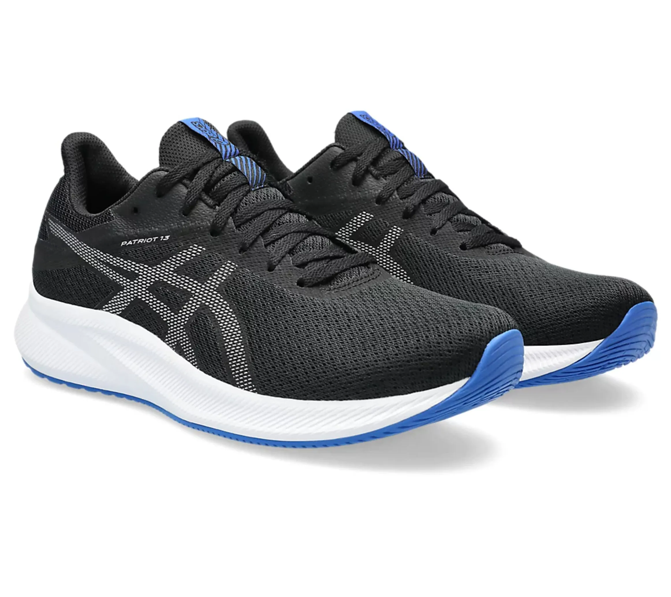 Asics PATRIOT 13 Sports Running Shoes Black/Pure Silver - 1011B485.005