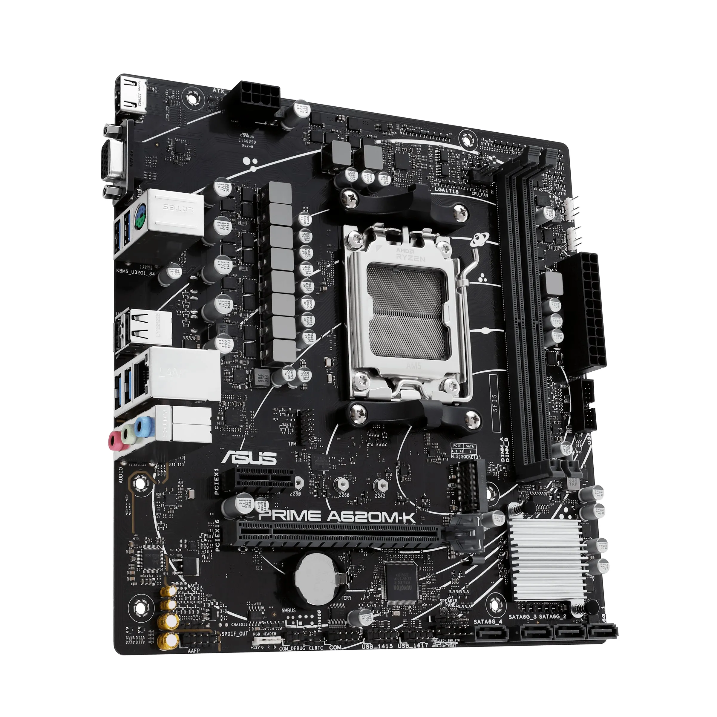 Asus Mainboard Prime A620m-K - Micro Atx - Socket Am5 - Amd A620