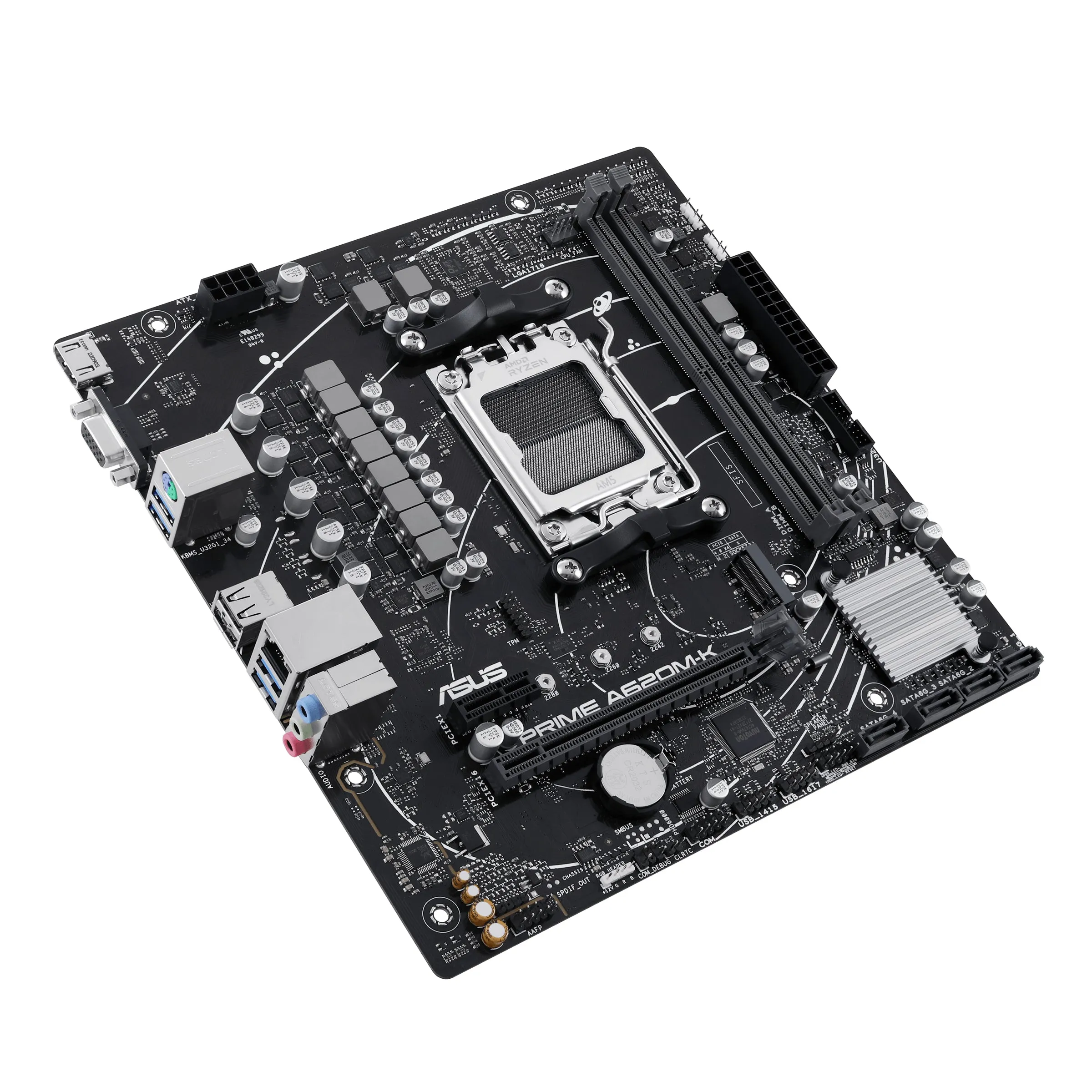 Asus Mainboard Prime A620m-K - Micro Atx - Socket Am5 - Amd A620