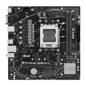 Asus Prime A620m-K - Motherboard - Micro Atx - Socket Am5 - Amd A620 Chipset - Usb 3.2 Gen 1 - Gigabit Lan - Onboard Gra