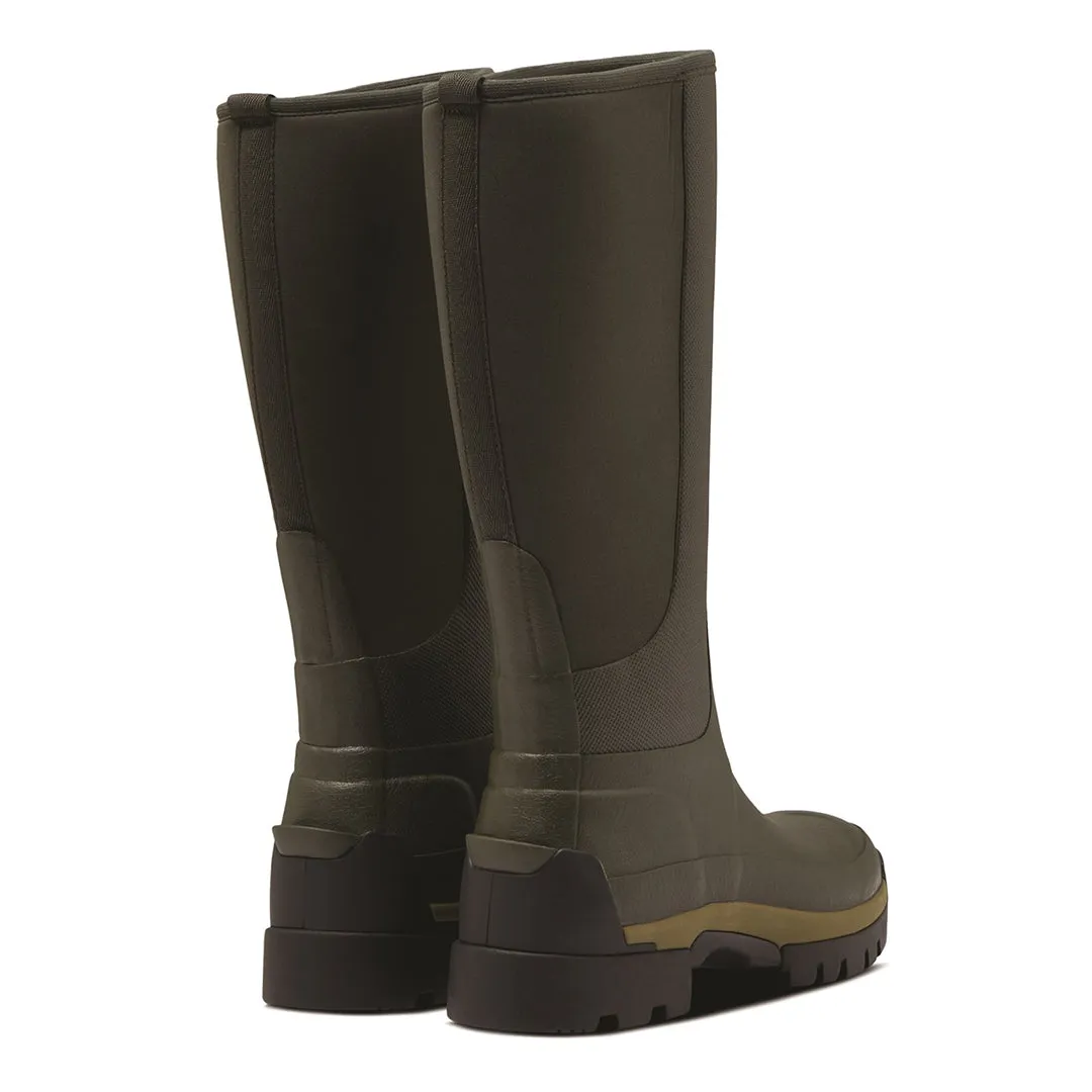 Balmoral Hybrid Ladies Tall Wellingtons - Olive by Hunter