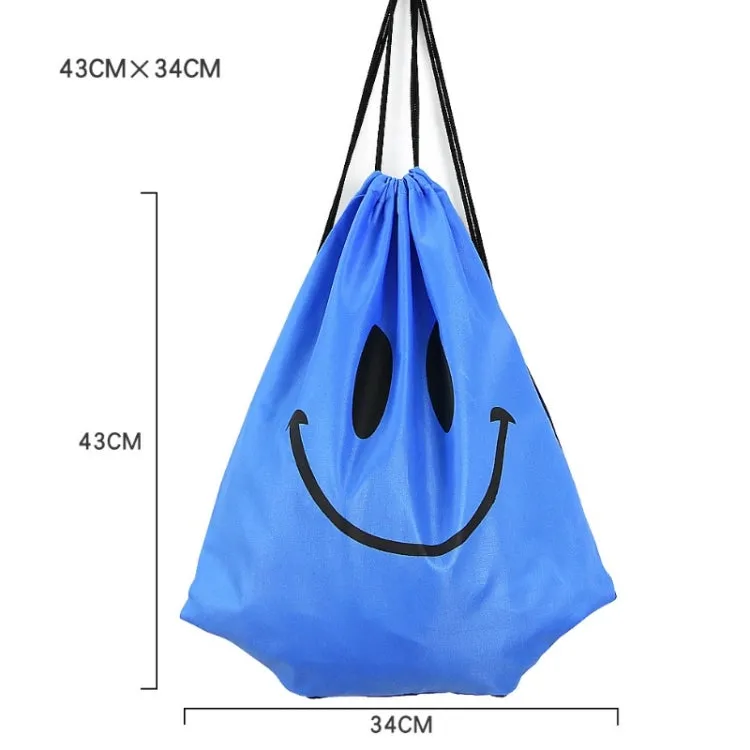 Beach Fitness Swimming Drawstring Waterproof Bag(Royal Blue Fish)