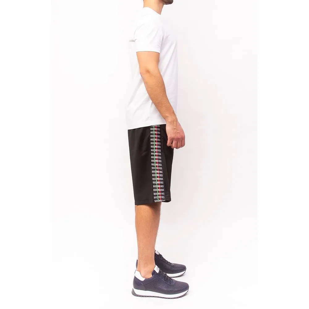 Bikkembergs Sleek Anniversary Striped Bermuda Shorts