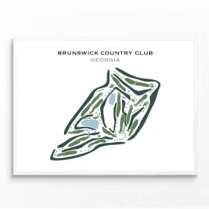 Brunswick Country Club, Georgia - Printed Golf Courses