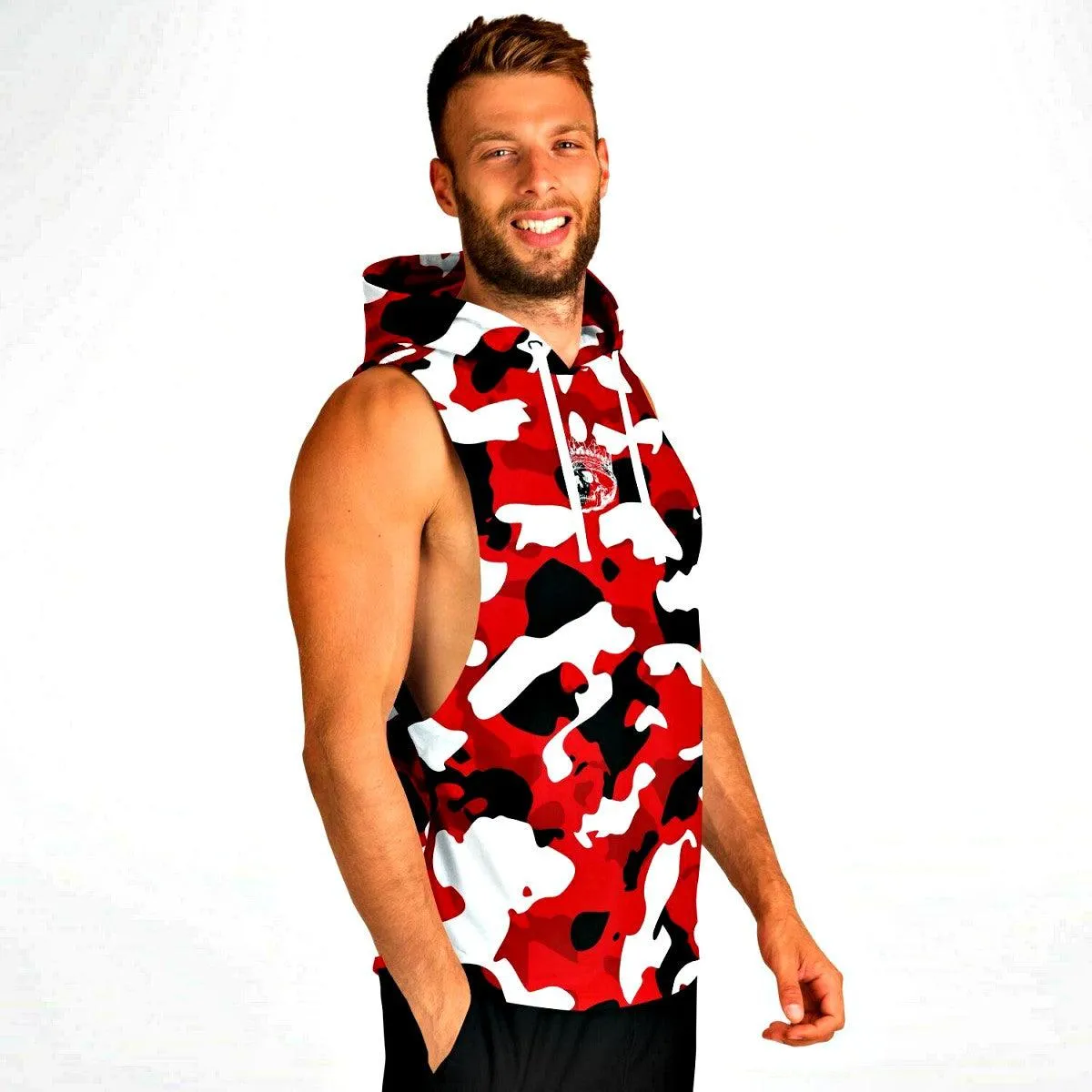 CAMO KILLER - Red Tiger Camouflage Sleeveless Hoodie