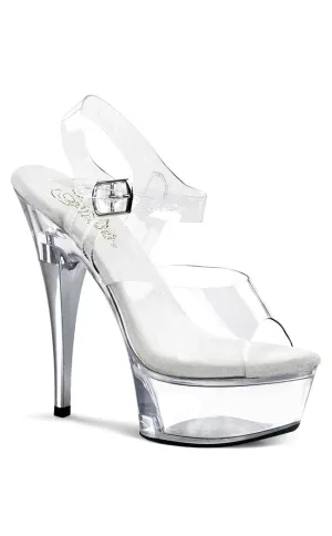 CAPTIVA-608 Clear Platform Heels