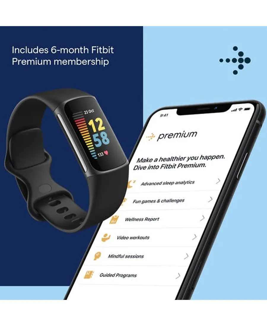 Charge 5 Health & Fitness Smart Watch | Black & Graphite