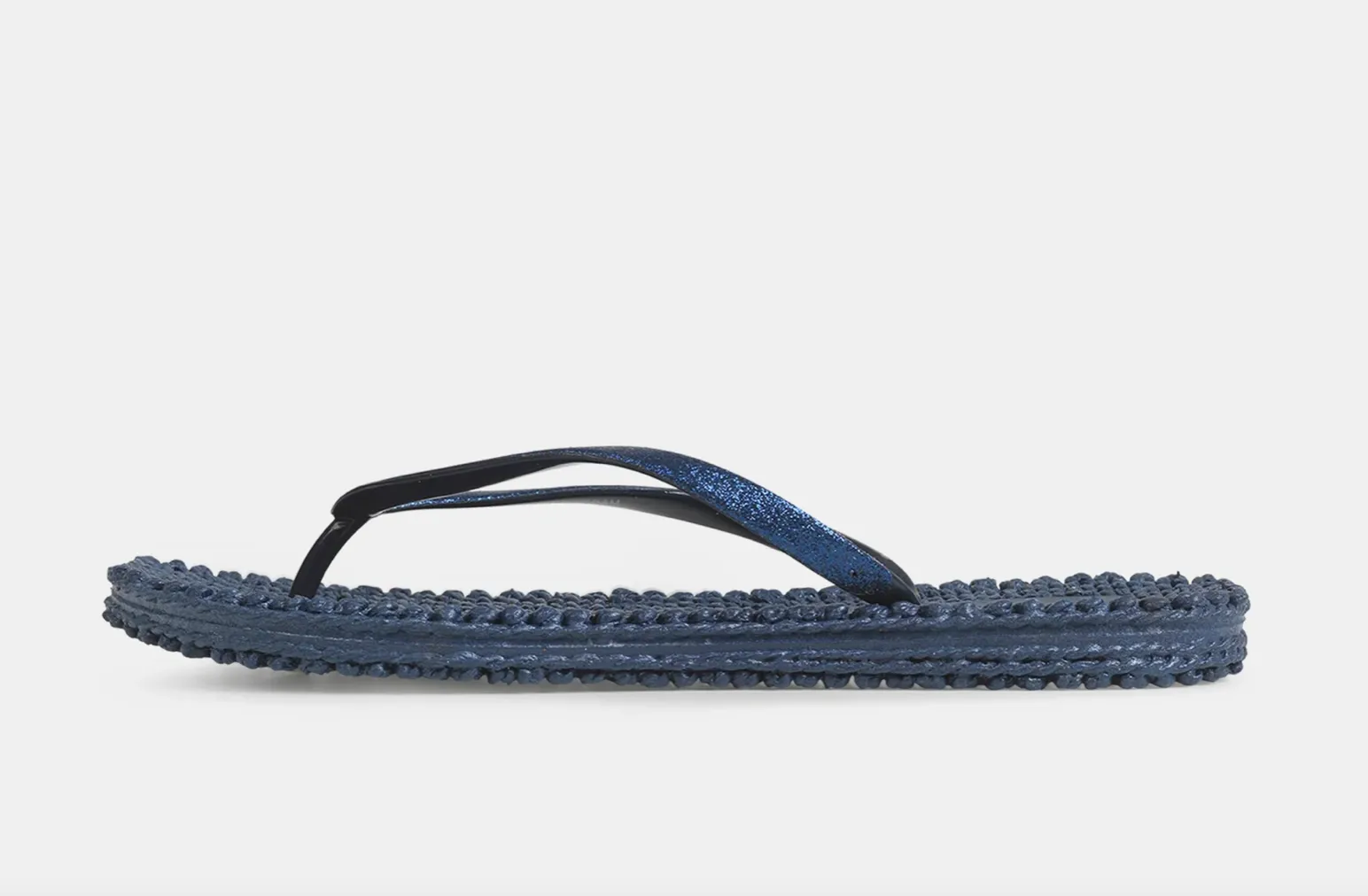 Cheerful Sparkle Flip Flops, Indigo