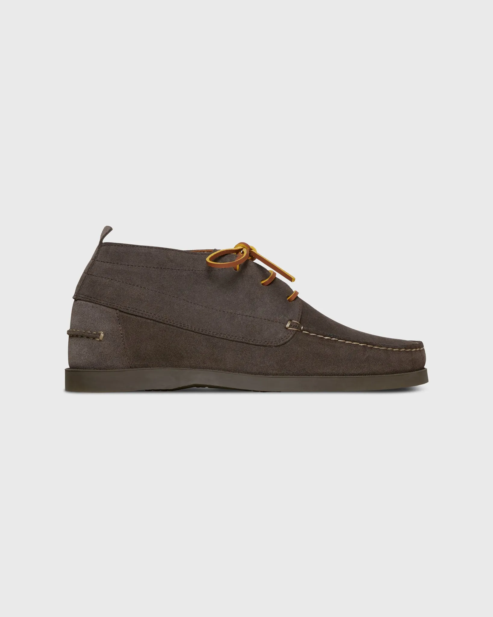 Chukka Camp Moccasin in Chocolate Suede