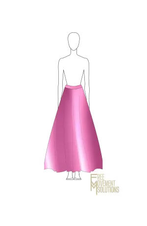 Couture Flared Maxi Skirt