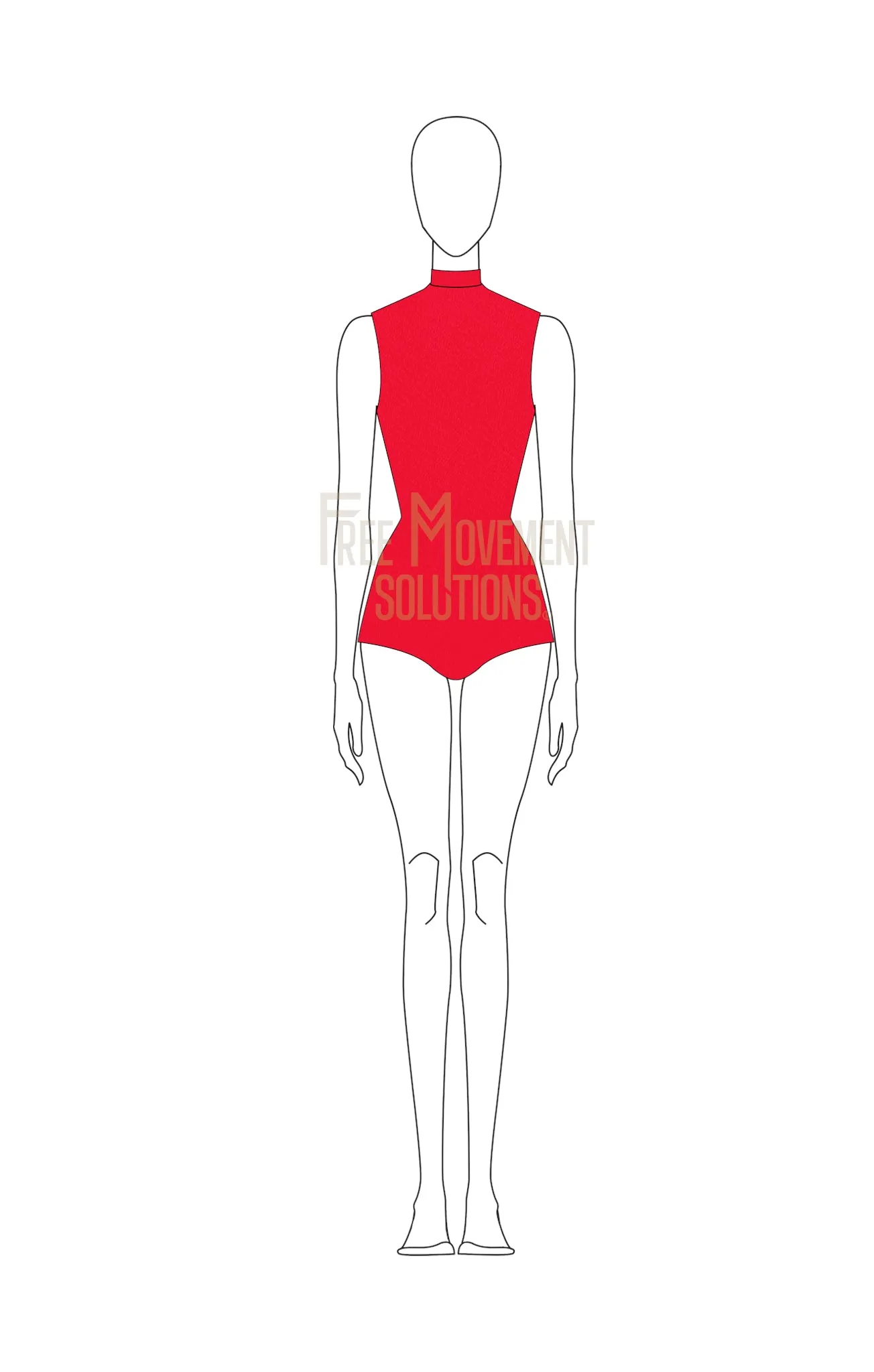 Couture Halter Slit Back Leotard