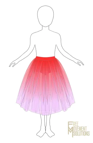 Couture Ombre Romantic Tutu with Briefs