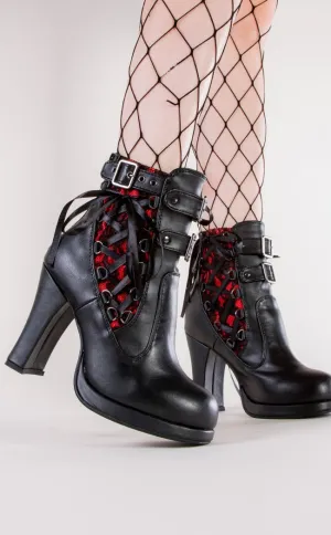 CRYPTO-51 Red & Black Boots (AU Stock)