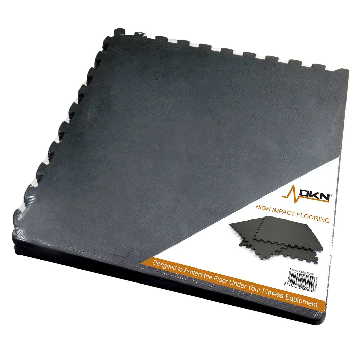 DKN 6 Piece High Impact Interlocking Floor Protection Mat