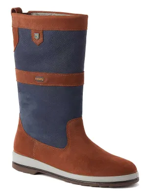 DUBARRY Ultima Sailing Boots - GORE-TEX Leather - Navy & Brown