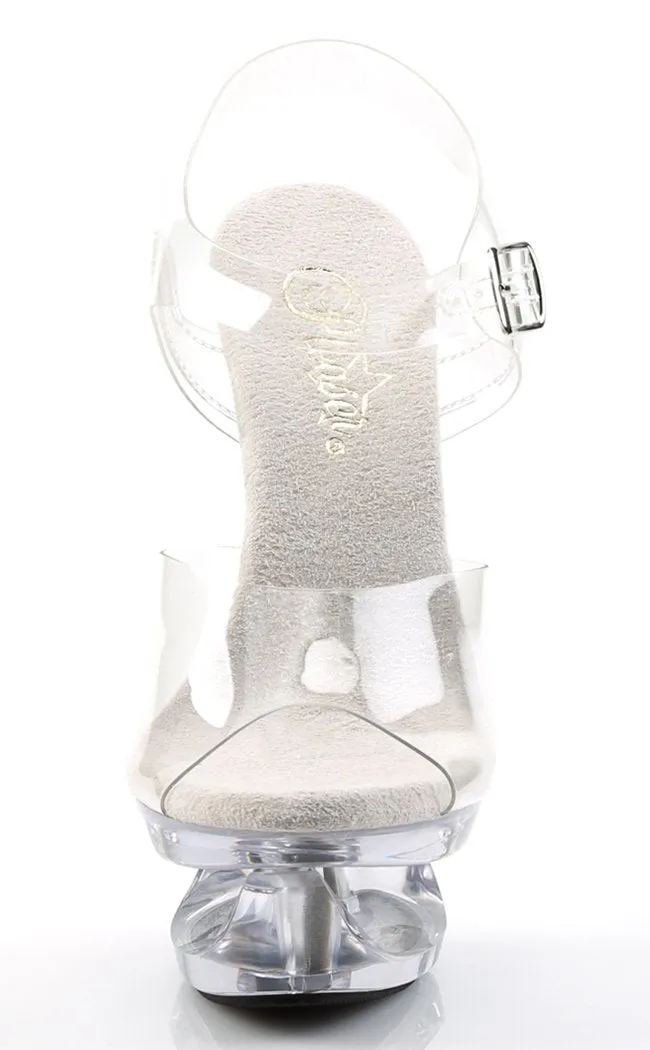 ECLIPSE-608 Clear Platform Heels