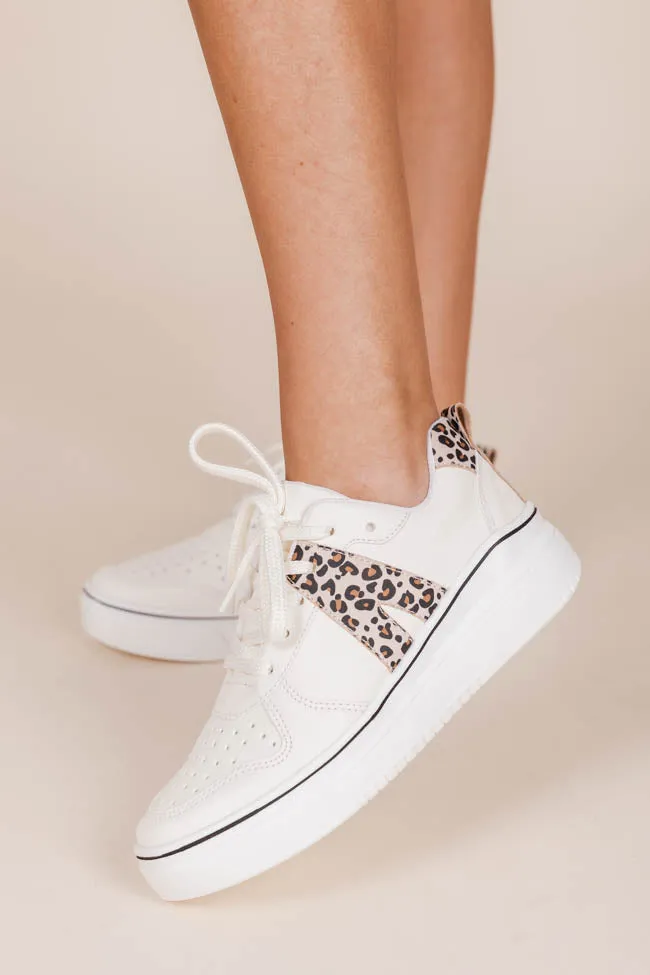 Edie Leopard and White Sneakers FINAL SALE