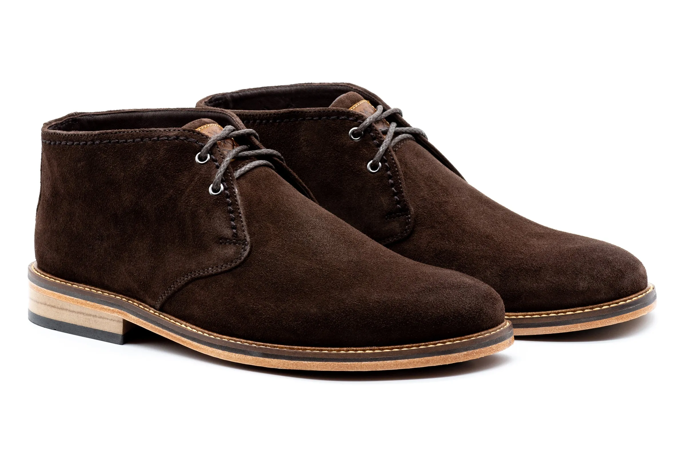 Ernest Safari Kudu Suede Chukka Boots - Walnut