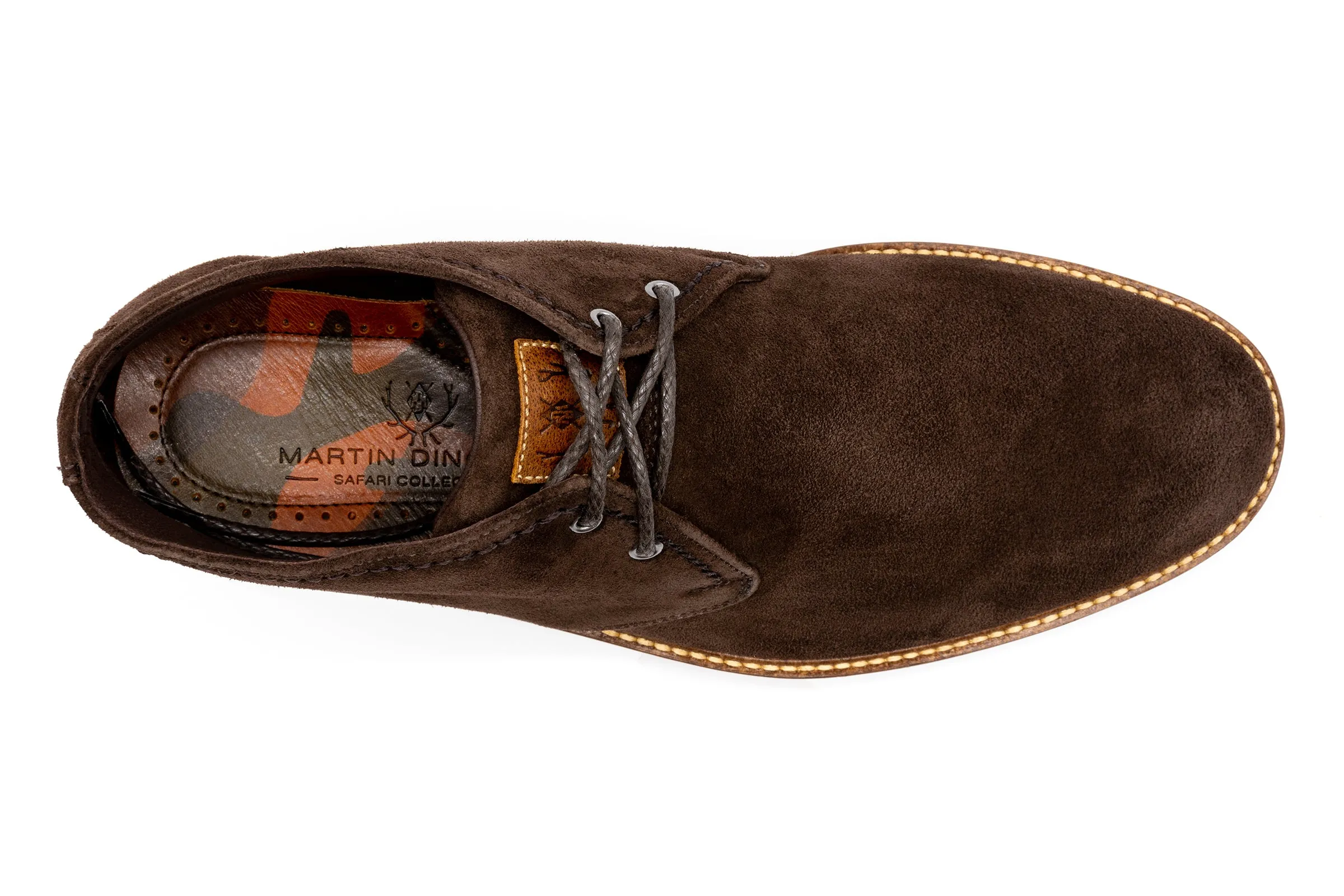 Ernest Safari Kudu Suede Chukka Boots - Walnut